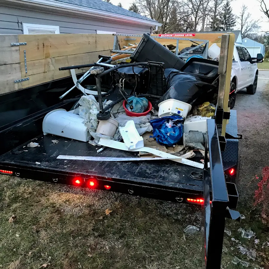 Roll-off dumpster delivered to a residential driveway in Red Hill